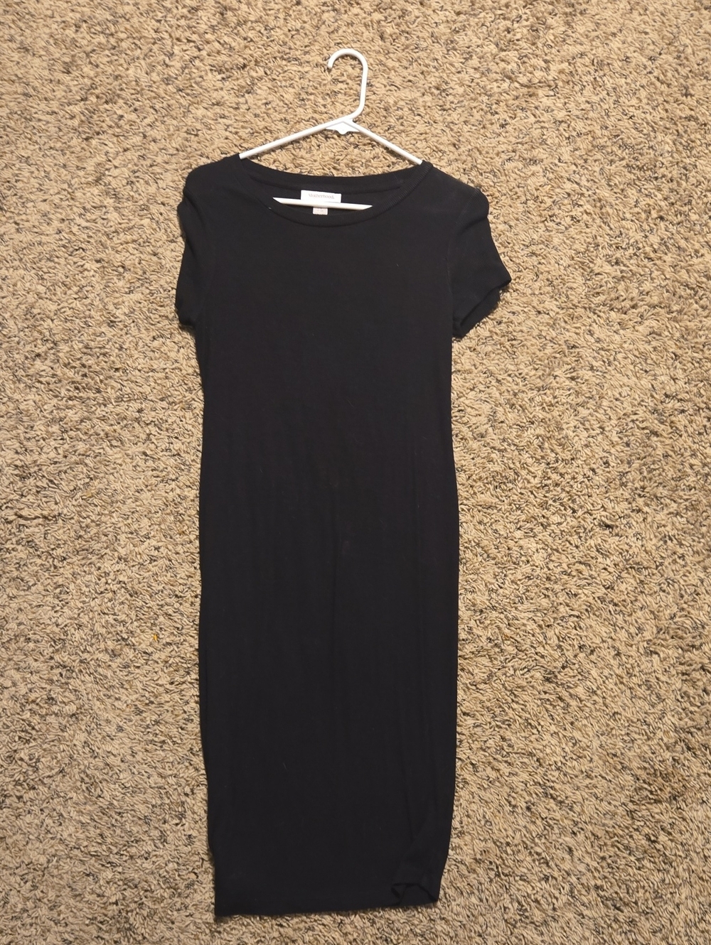 Motherhood Maternity Black Tee Midi Dress